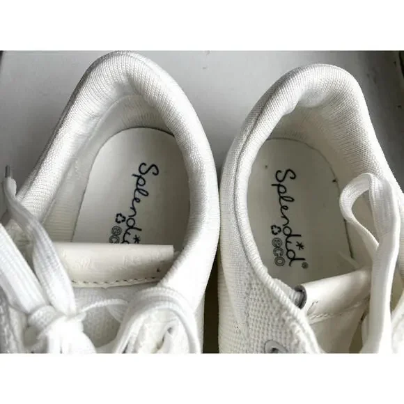 SPLENDID Eco 8 M Womens White Liberty Toe Platform Athletic Sneakers Shoes - Picture 6 of 8